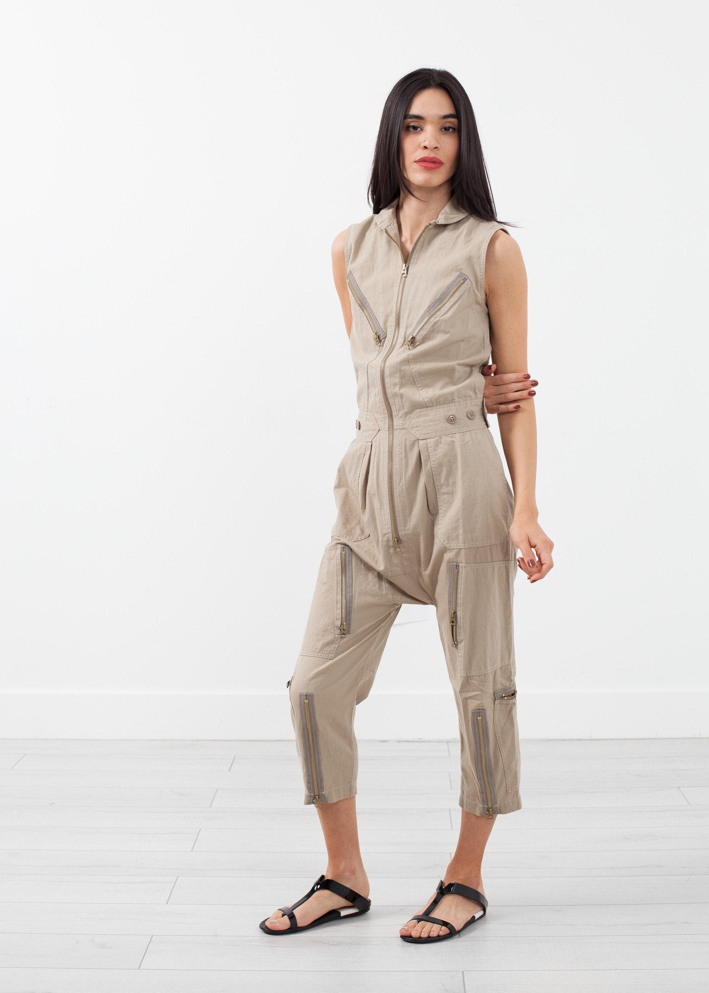 Sleeveless Harem Flightsuit NLST