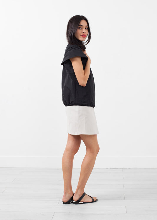 Sleeveless Cape Jacket Hache