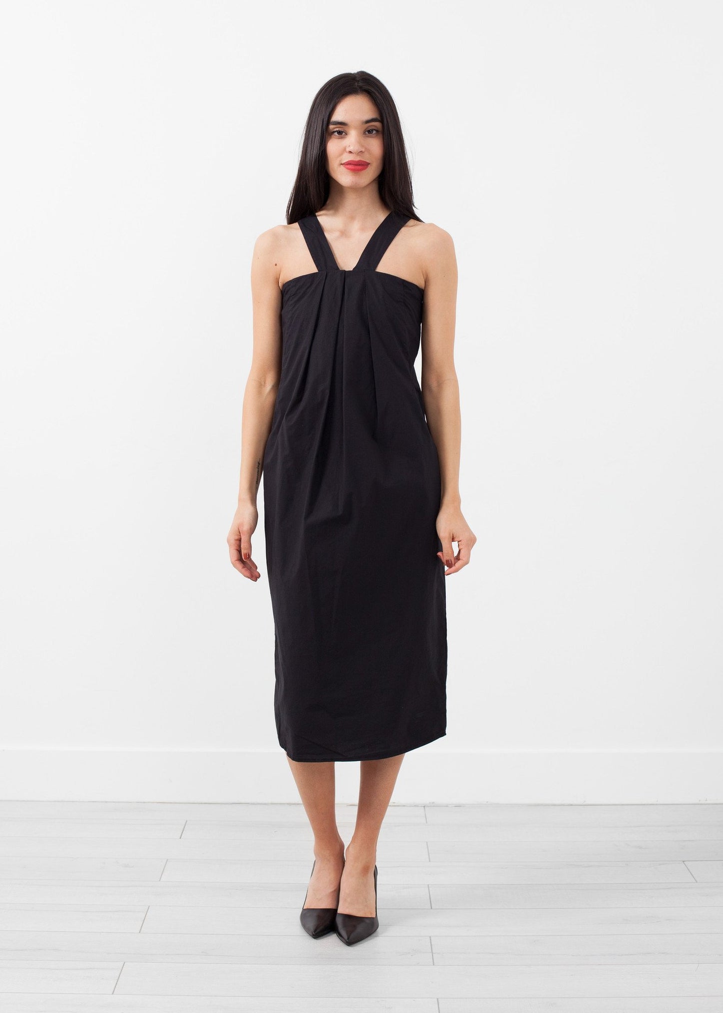 V-Strap Pocket Dress Hache