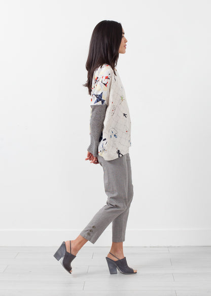 Long Sleeve Box Blouse La Prestic Ouiston