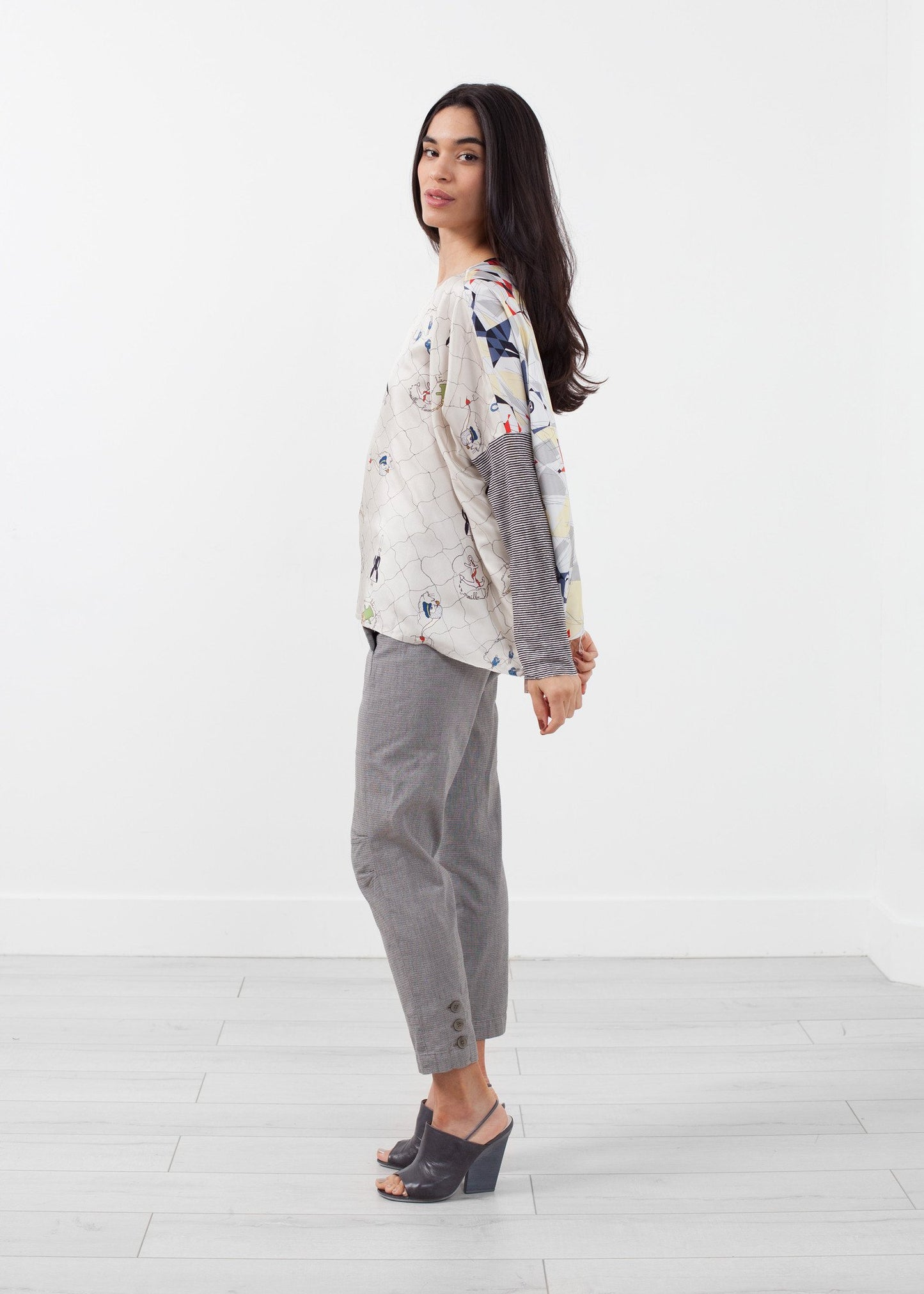 Long Sleeve Box Blouse La Prestic Ouiston