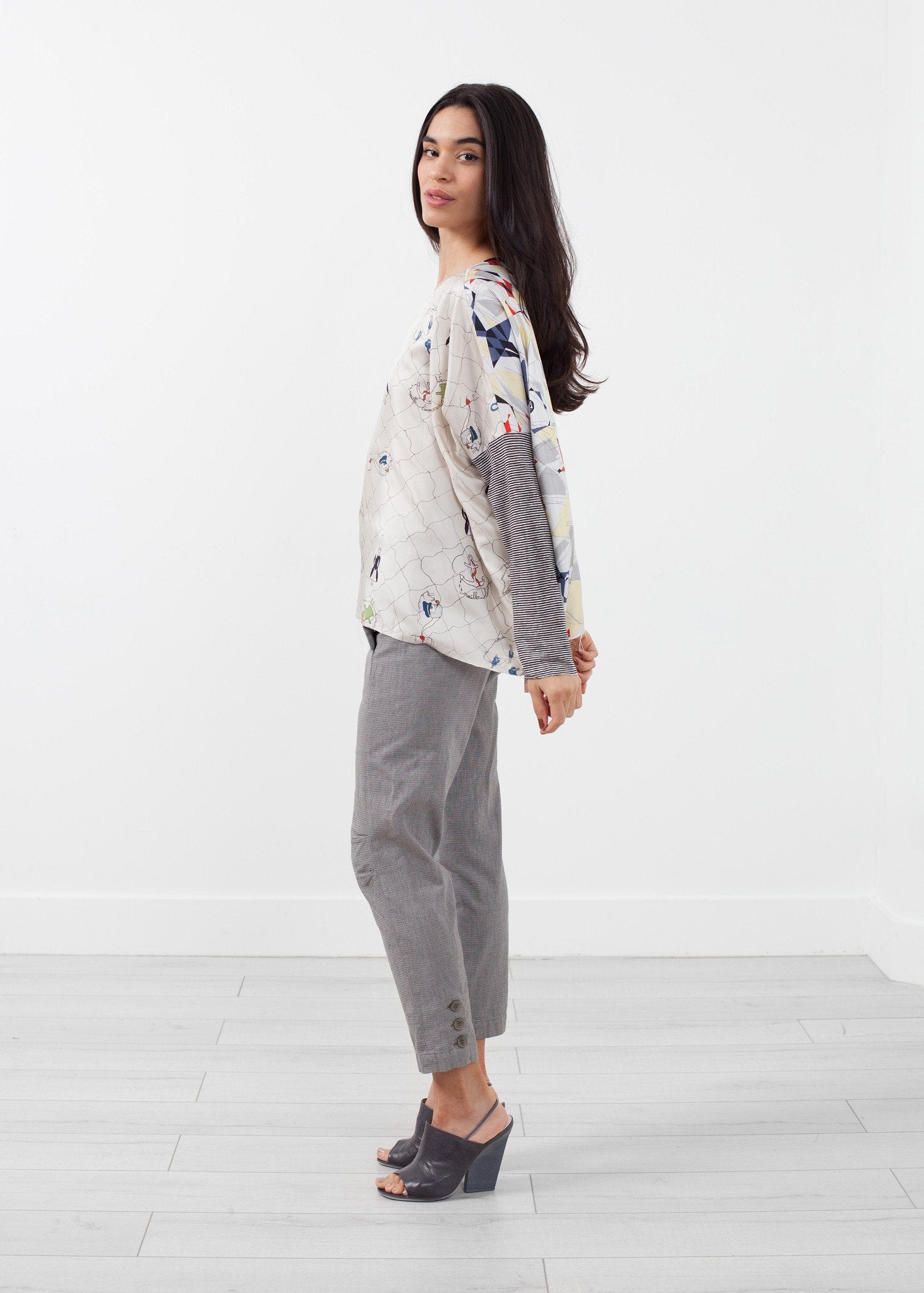 Long Sleeve Box Blouse La Prestic Ouiston