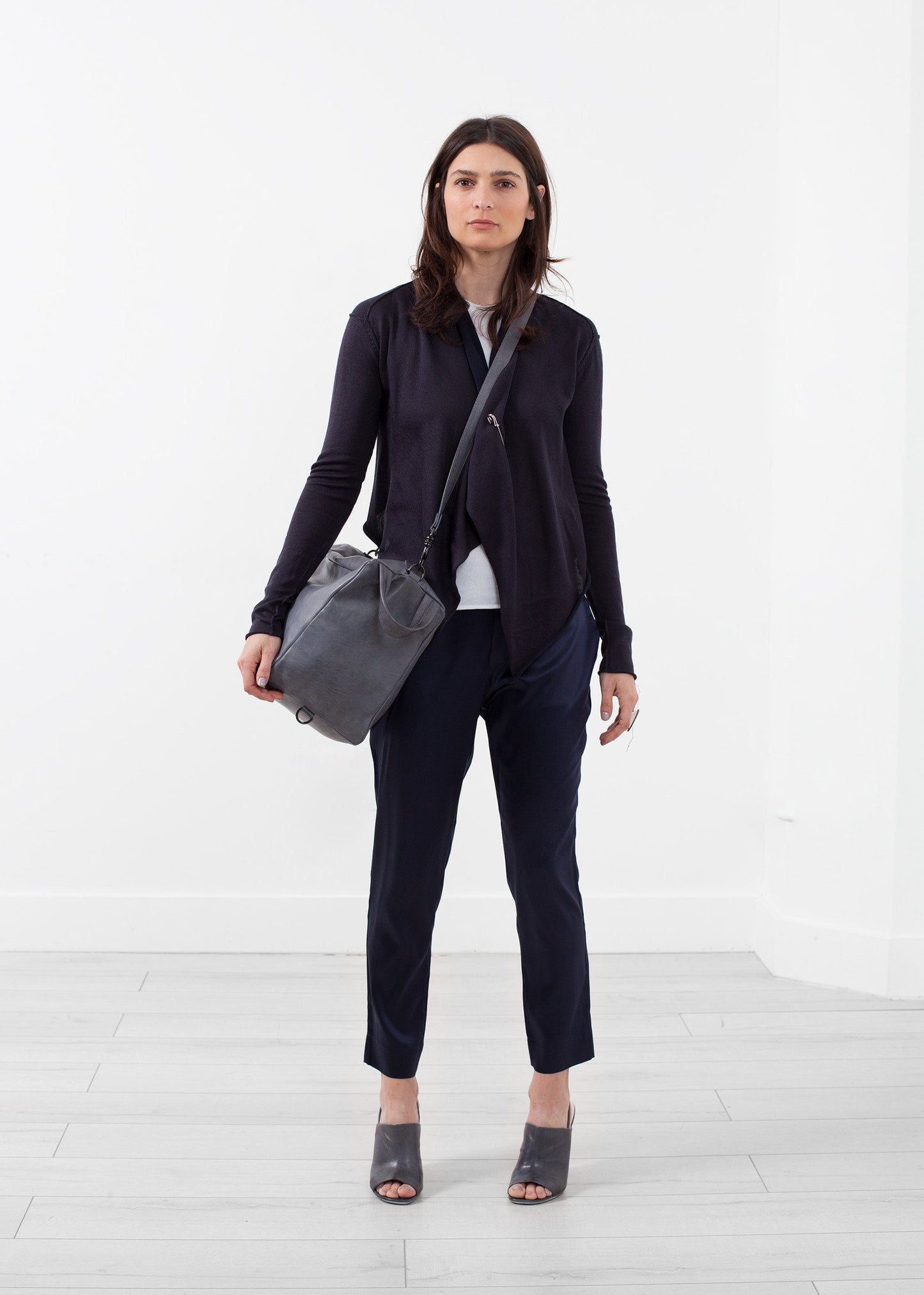 Draped Neck Cardigan Lars Andersson