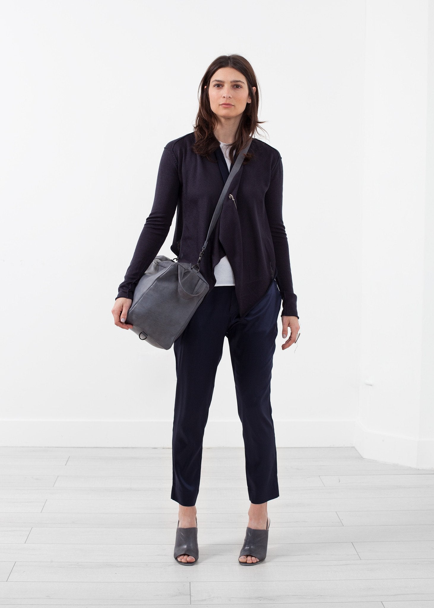 Draped Neck Cardigan Lars Andersson