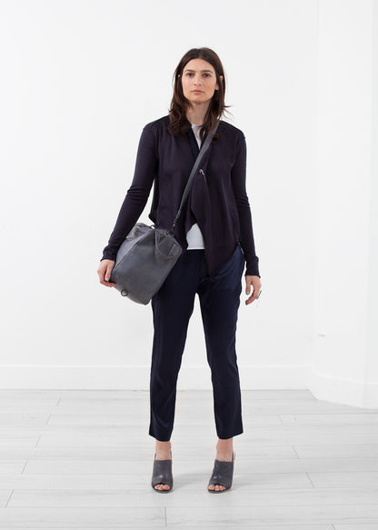 Draped Neck Cardigan Lars Andersson