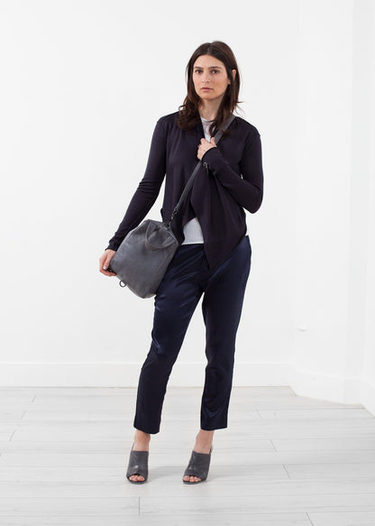 Draped Neck Cardigan Lars Andersson