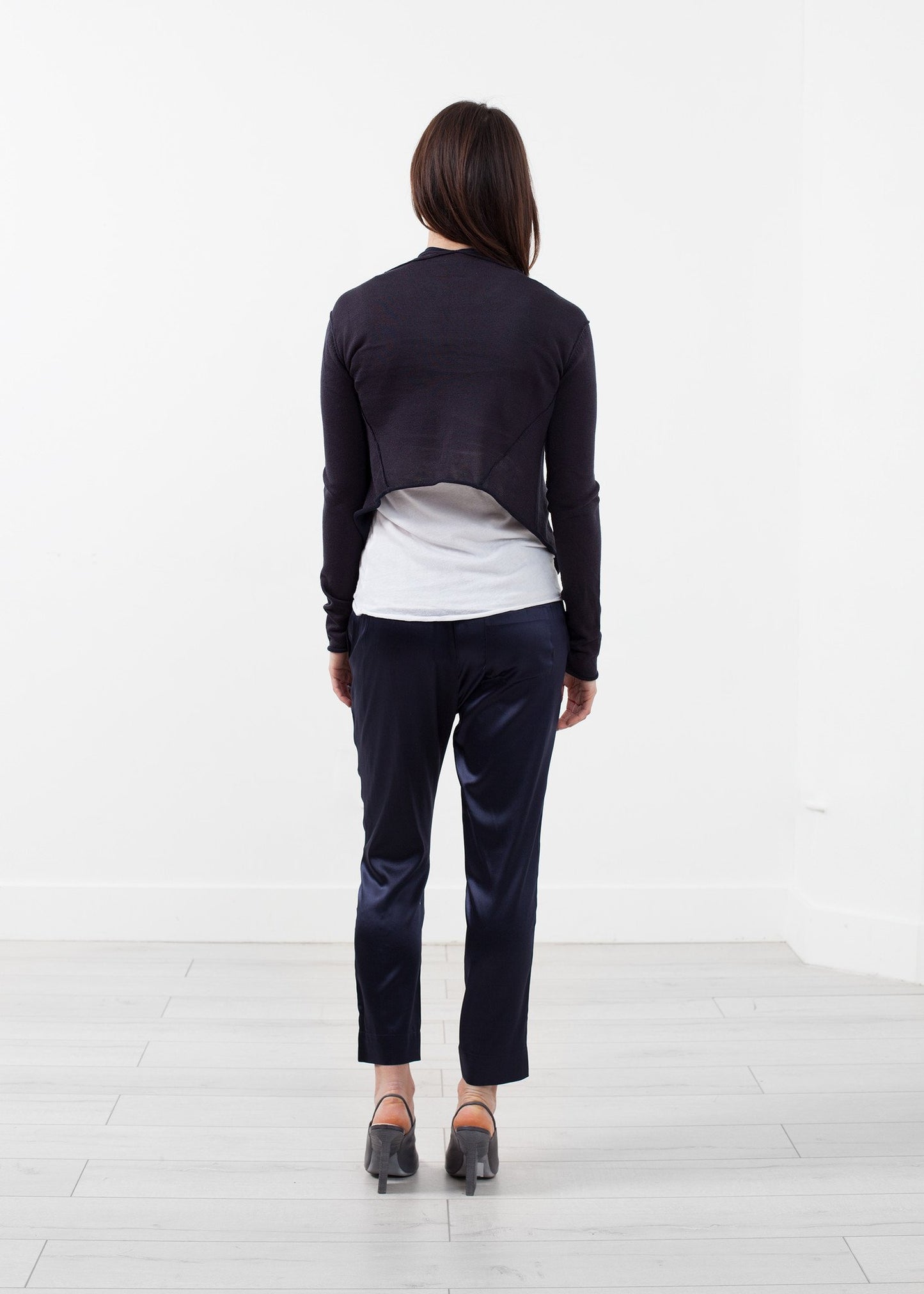 Draped Neck Cardigan Lars Andersson