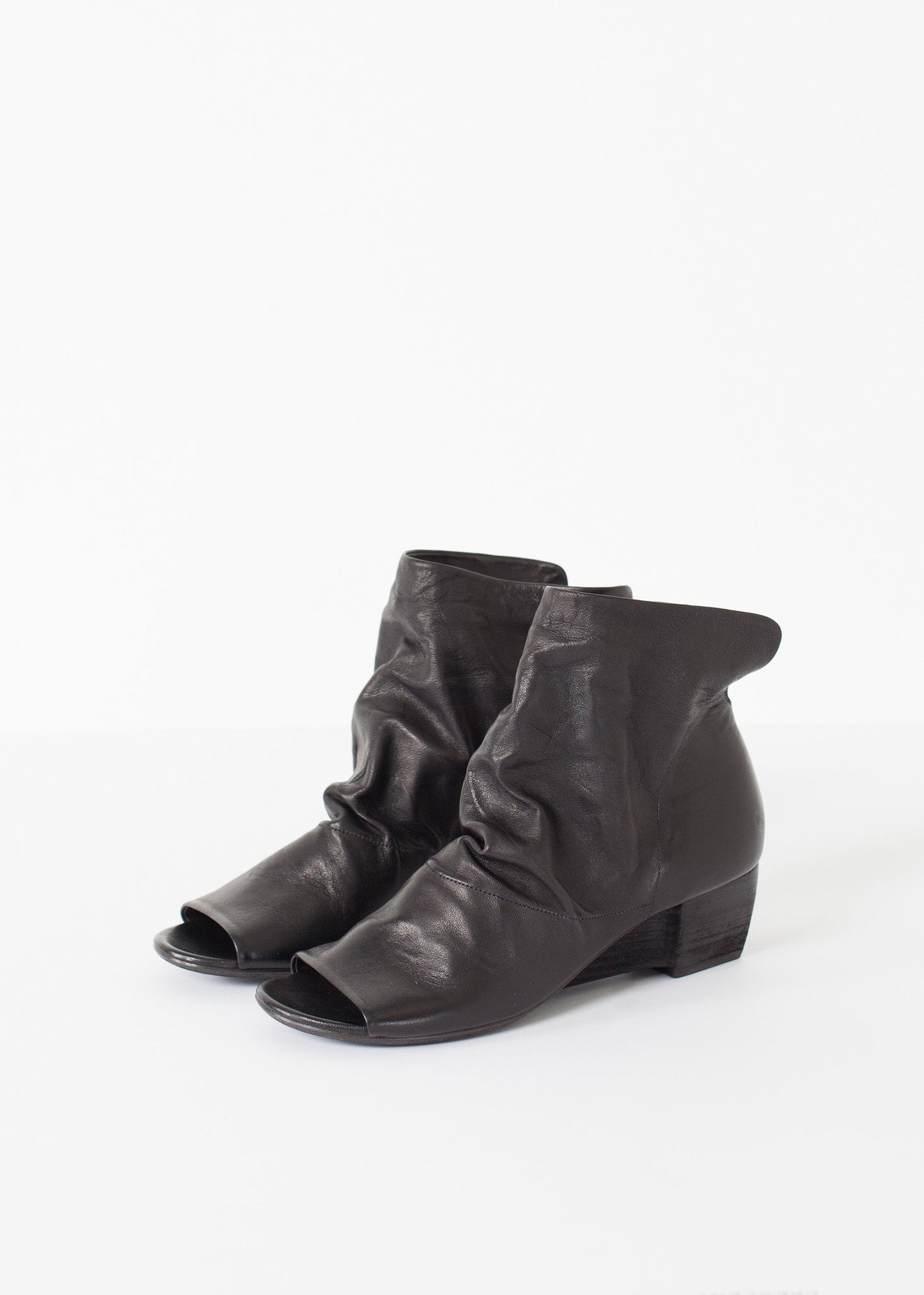 Block Wedge in Black Marsell