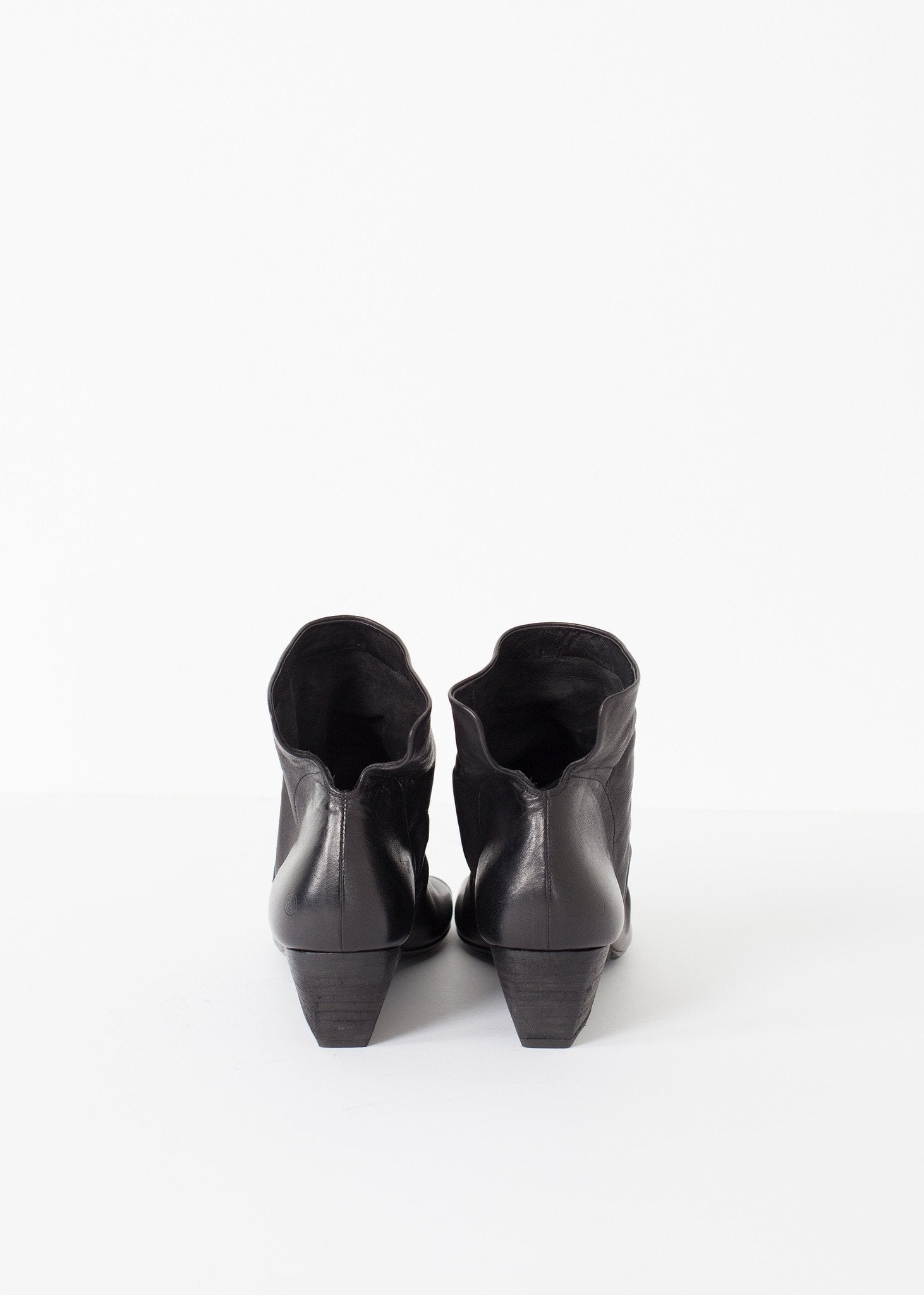 Block Wedge in Black Marsell