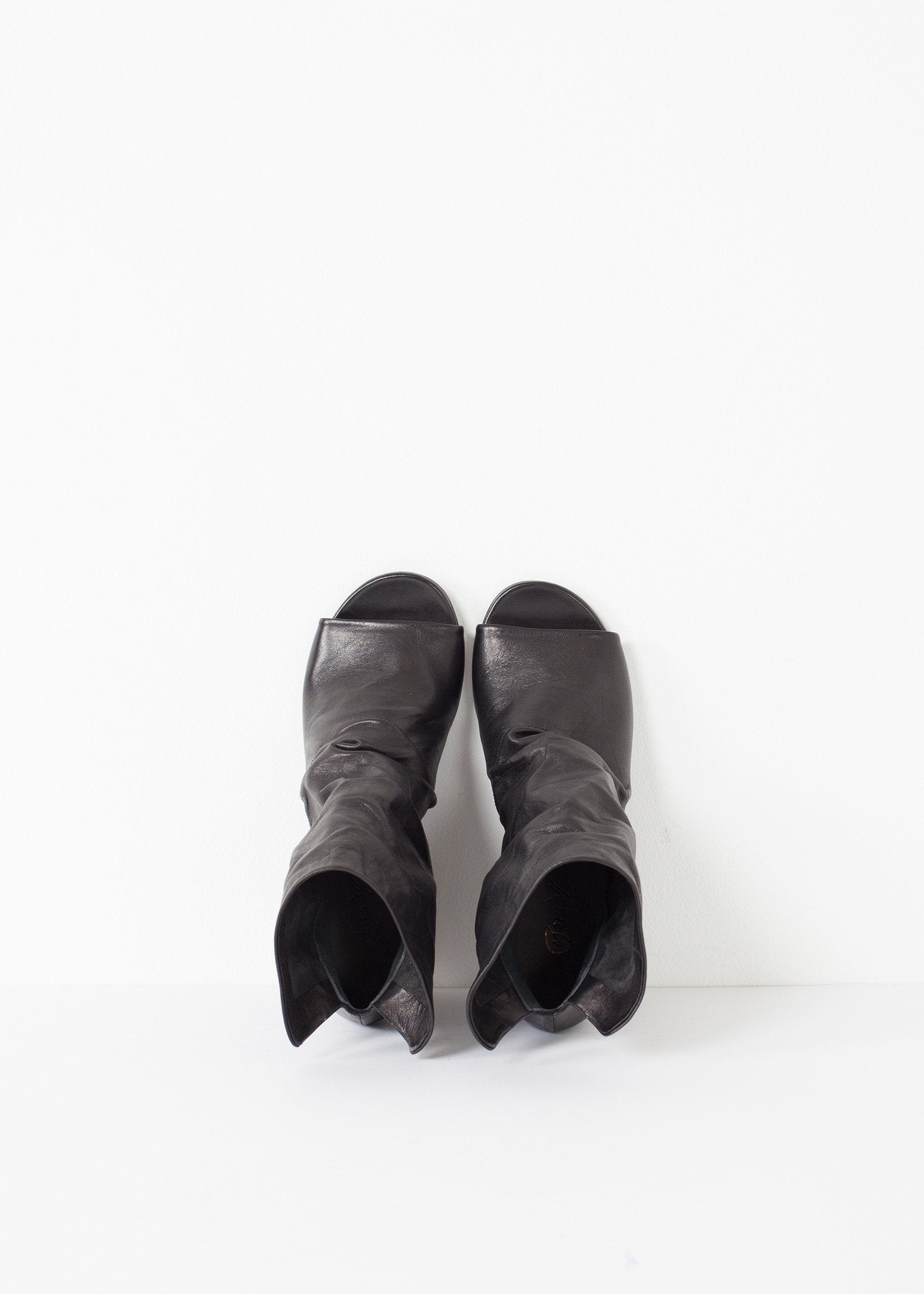 Block Wedge in Black Marsell