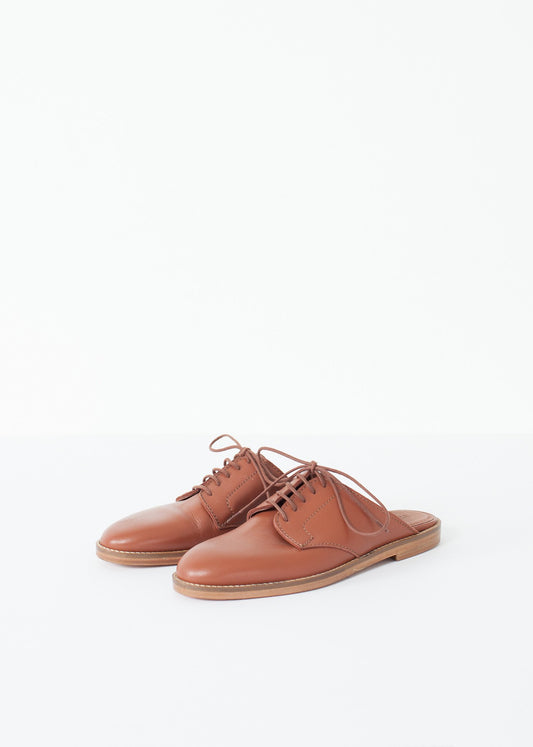 Backless Oxford in Brown Ter et Bantine