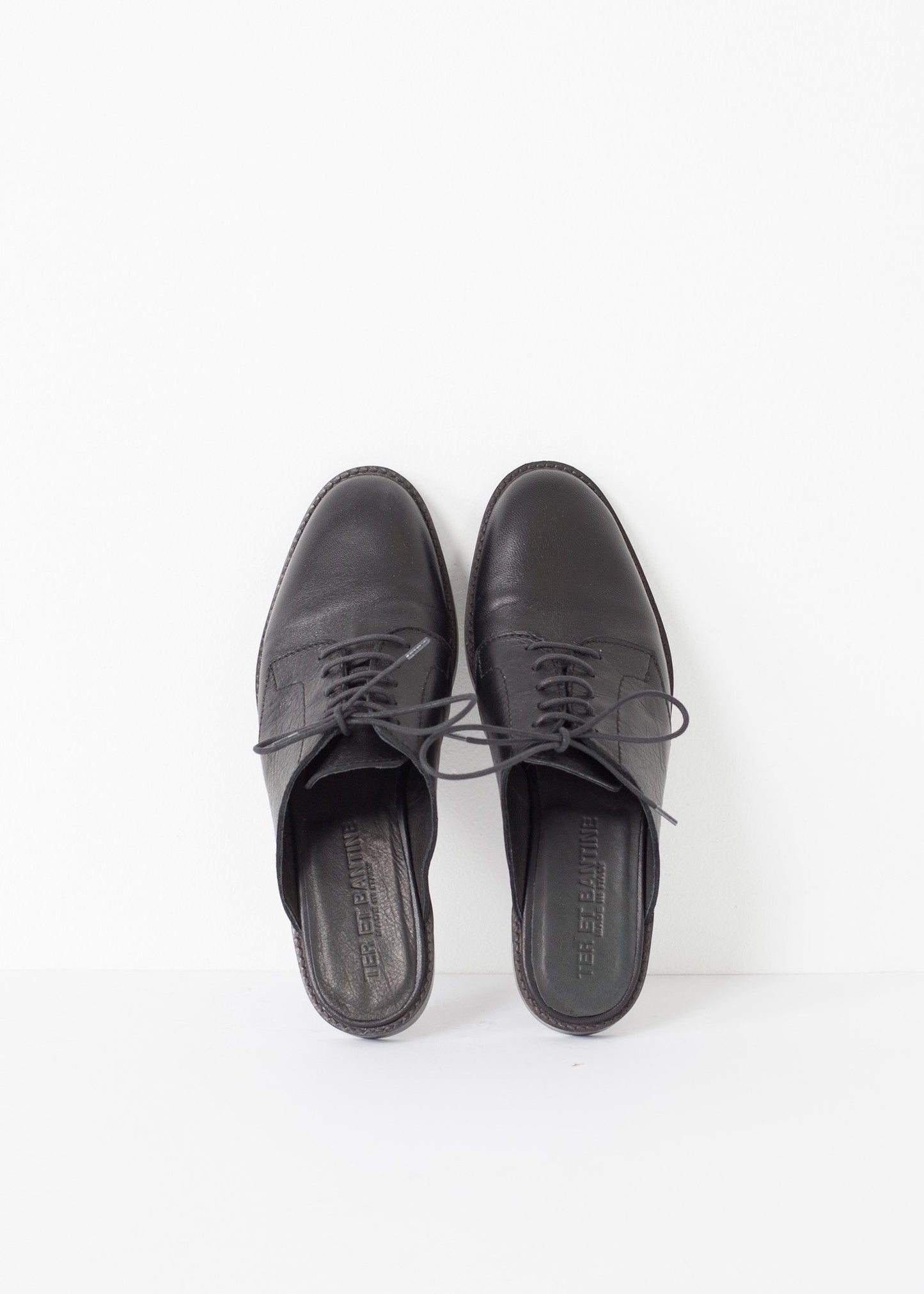 Backless Oxford in Black Ter et Bantine