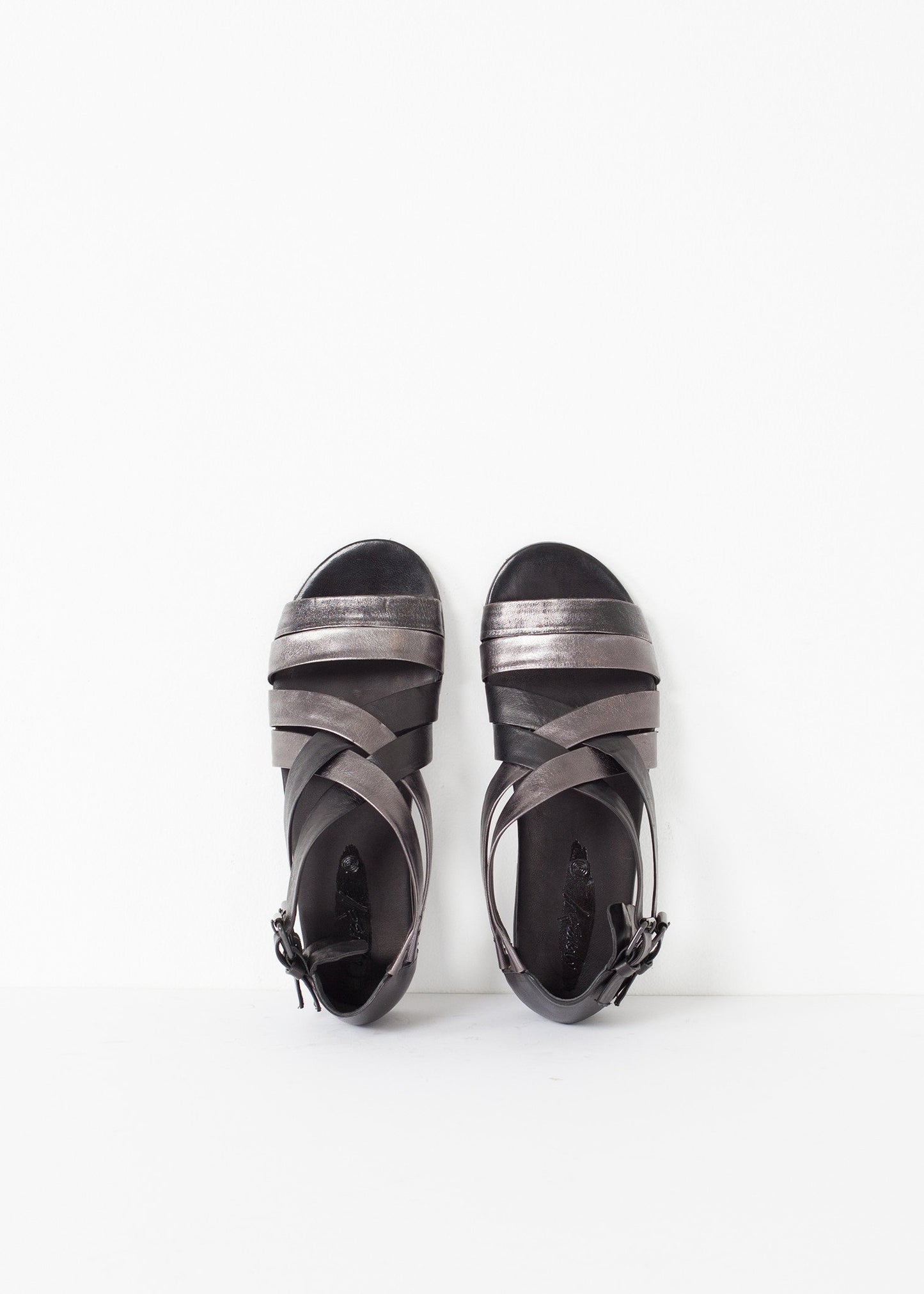 Wrap Sandal in Black/Steel Marsell