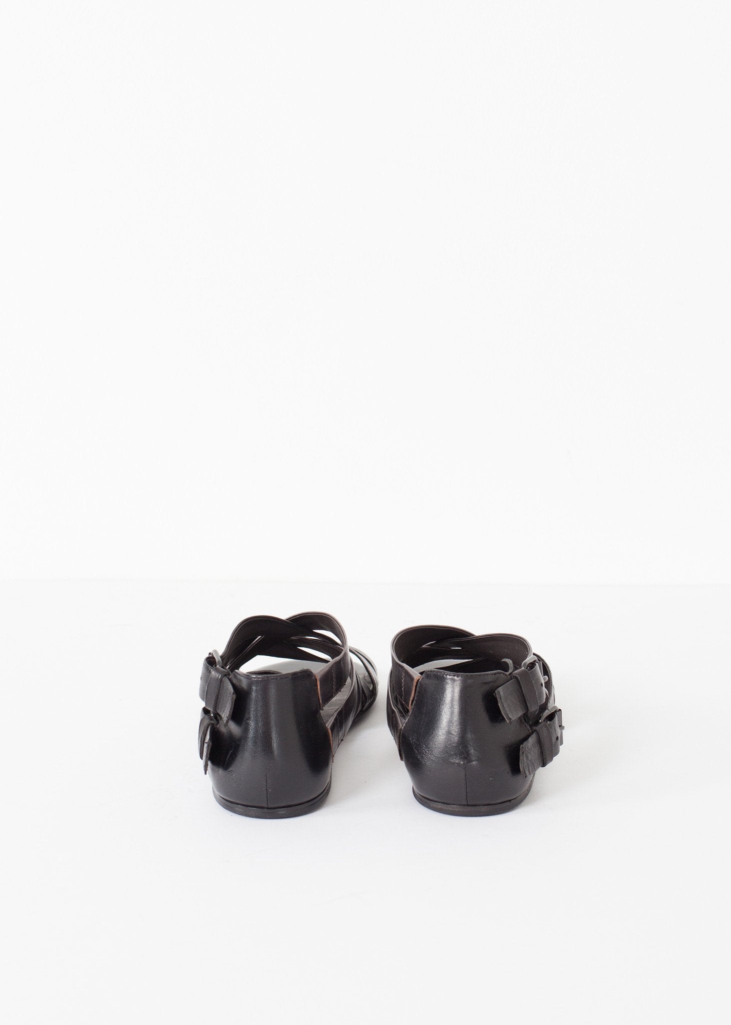 Wrap Sandal in Black/Steel Marsell