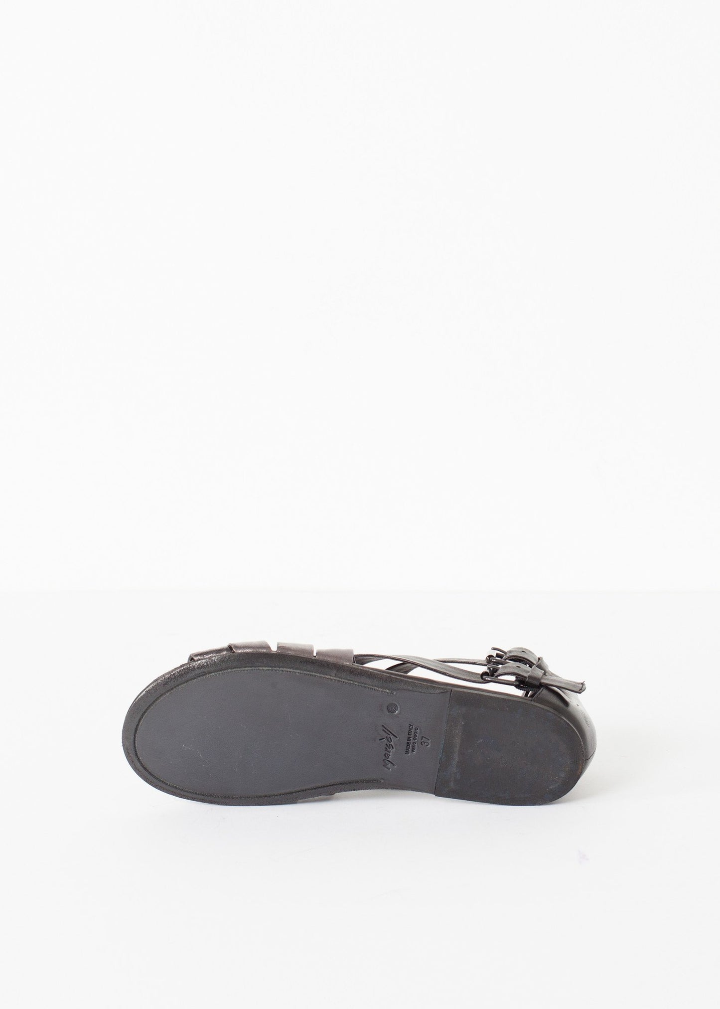 Wrap Sandal in Black/Steel Marsell