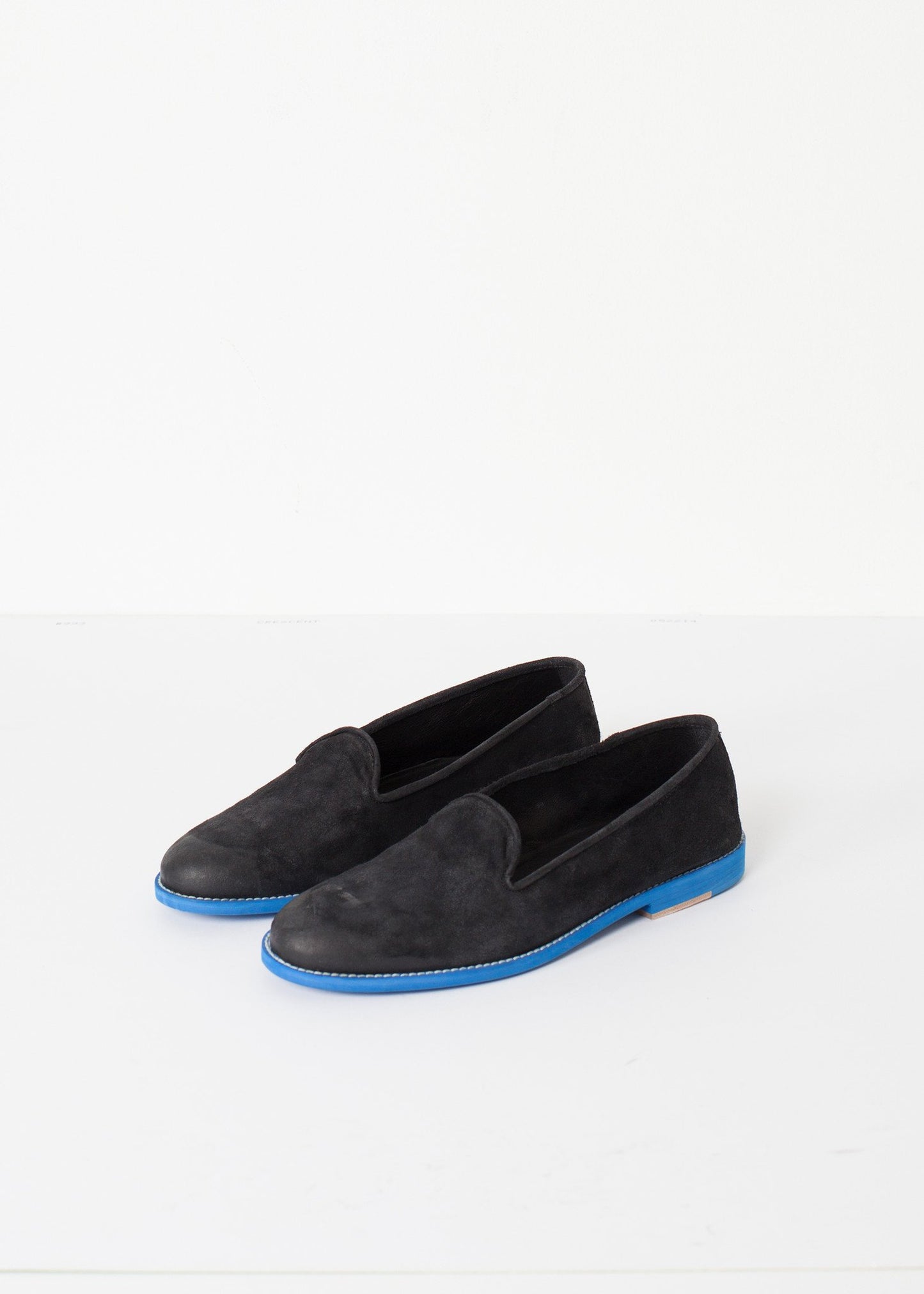 Suede Loafers - Black/Blue Verba