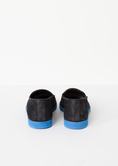 Suede Loafers - Black/Blue Verba