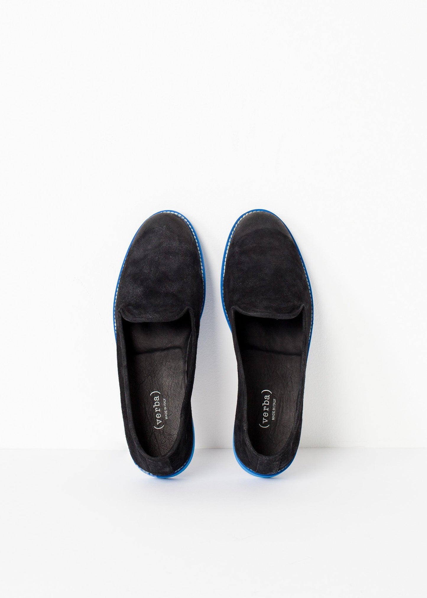 Suede Loafers - Black/Blue Verba