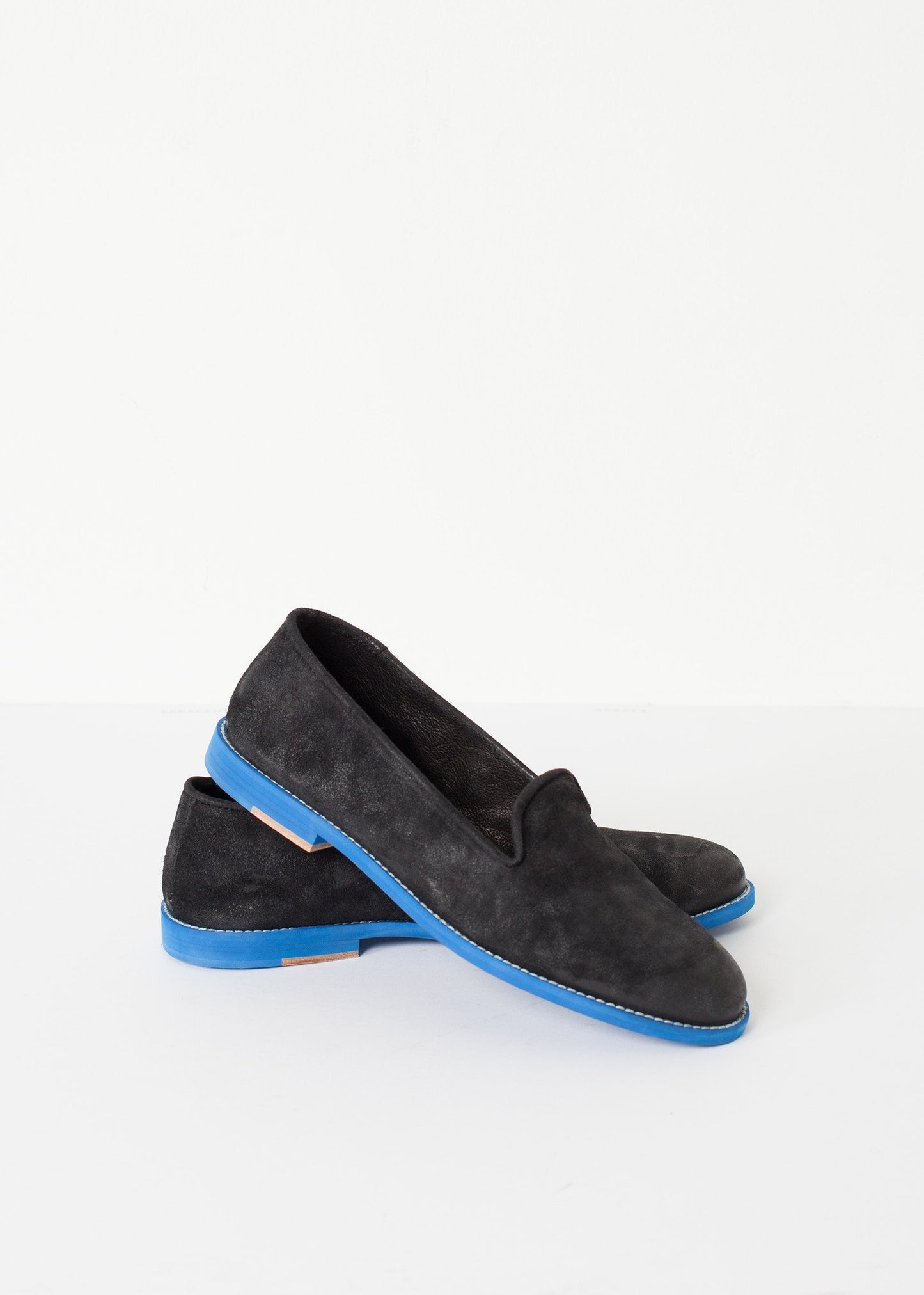 Suede Loafers - Black/Blue Verba