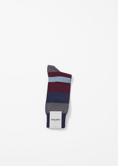 London Stripe Sock Etiquette