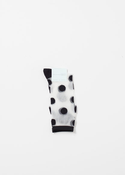 Large Polka Dot Sheer Crew Hansel from Basel