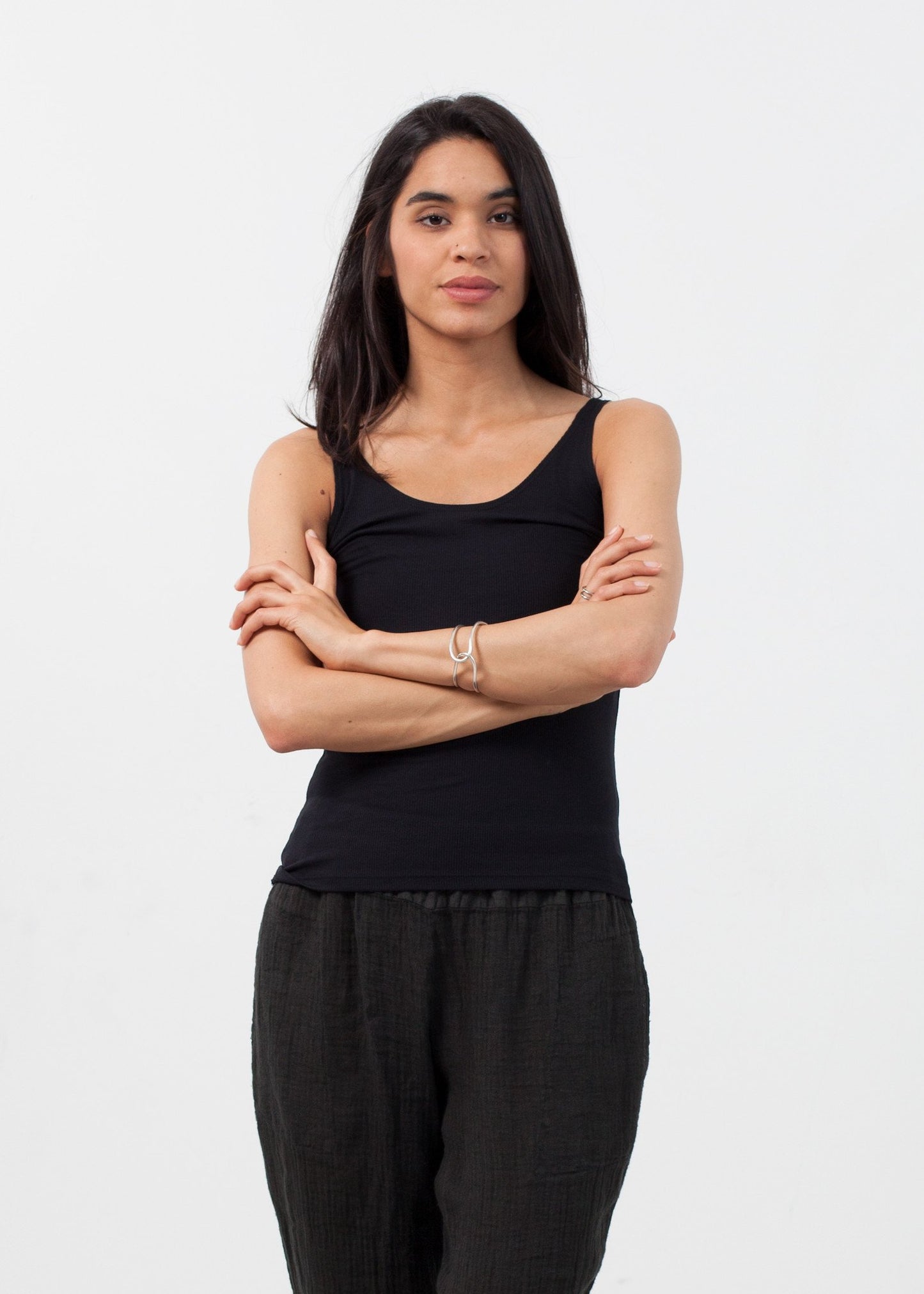 Feather Ribbed Tank Only Hearts