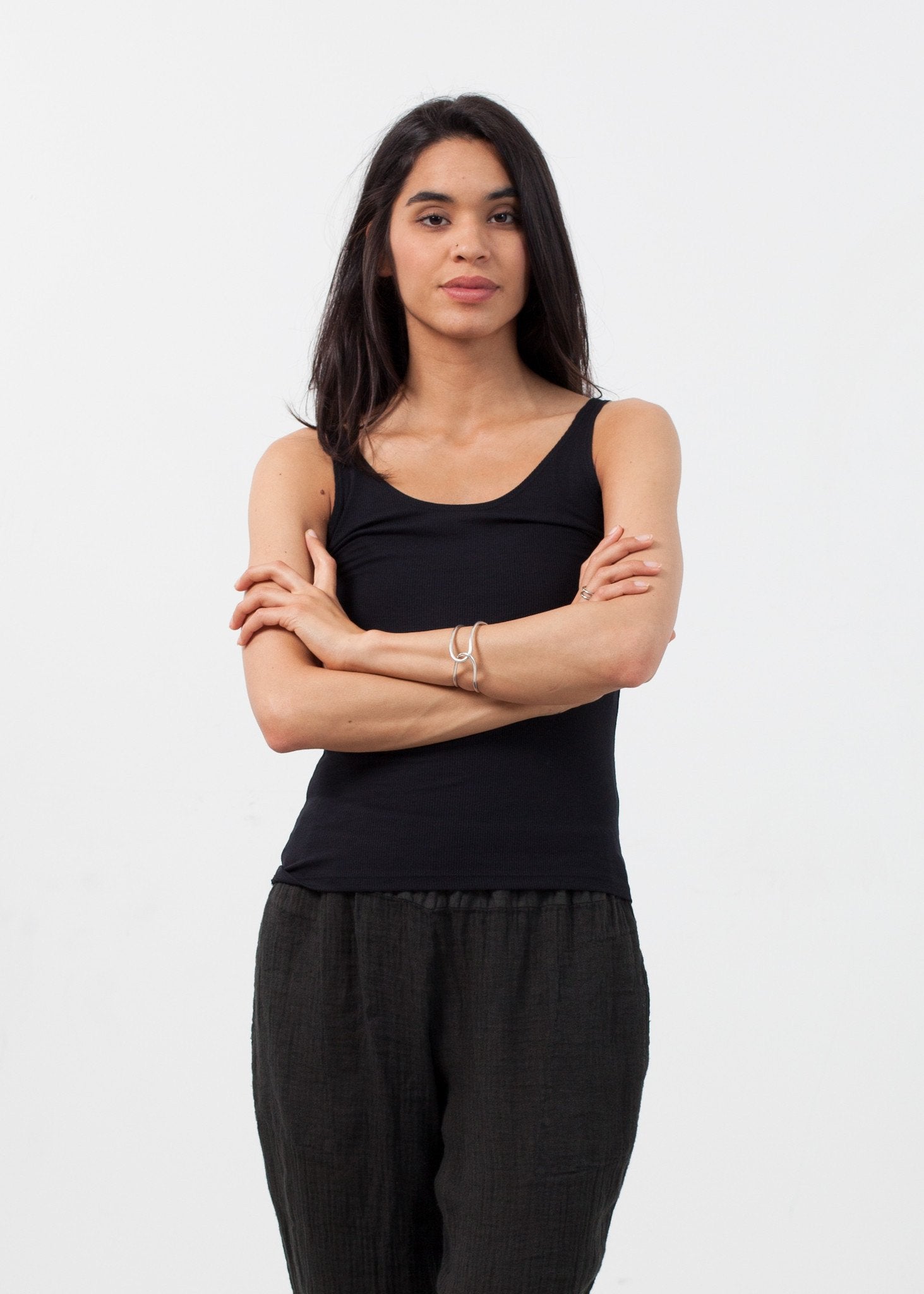 Feather Ribbed Tank Only Hearts