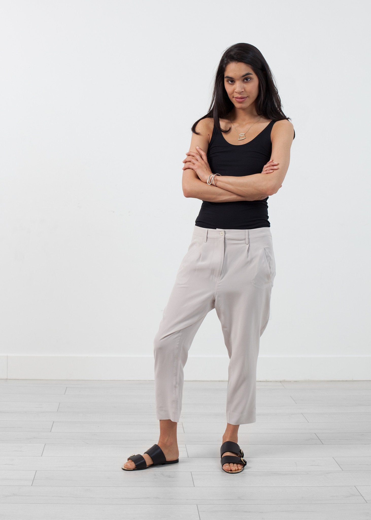 Silk Drop Crotch Pant Sibel Saral