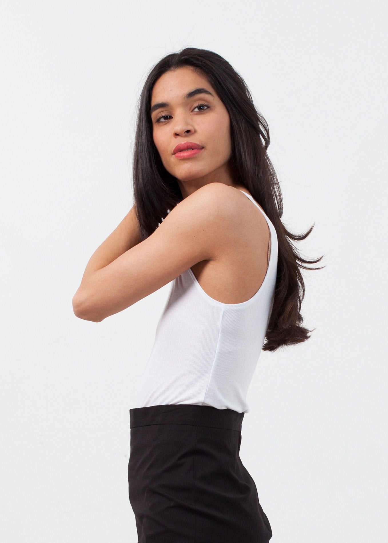 Feather Ribbed Tank Only Hearts