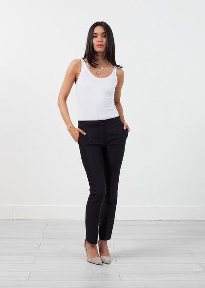 Straight Seam Trouser in Black Ter et Bantine