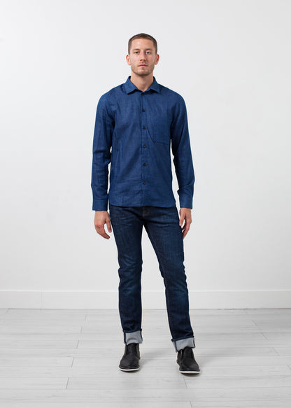 Casual Indigo Shirt Hansen