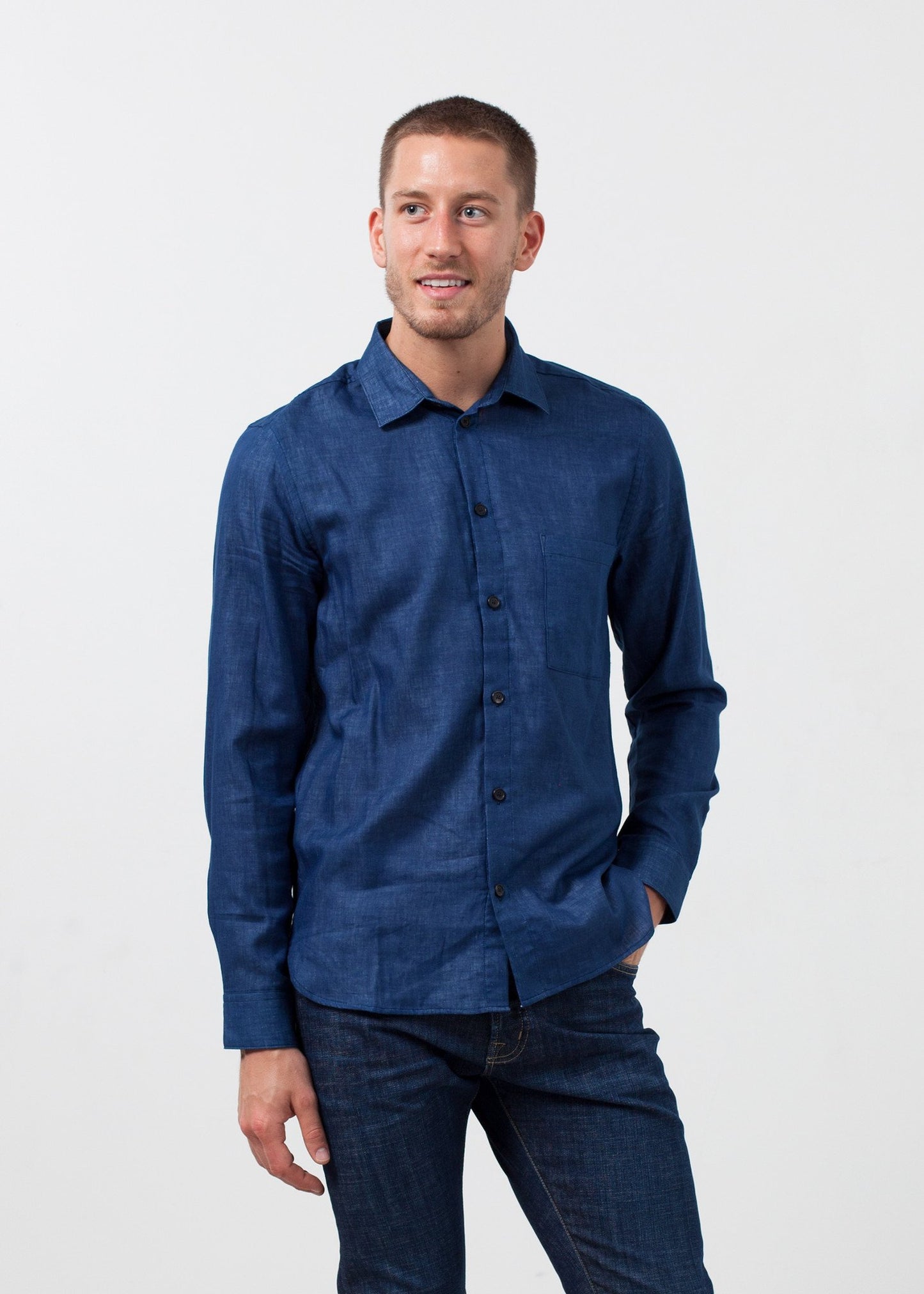 Casual Indigo Shirt Hansen