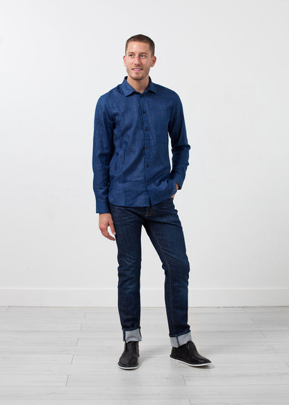 Casual Indigo Shirt Hansen