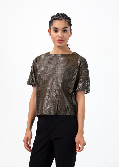 Auralias Leather Top By Malene Birger