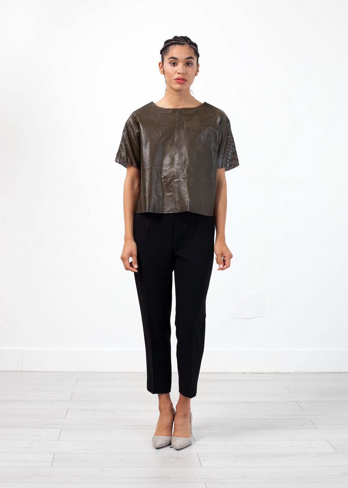 Auralias Leather Top By Malene Birger