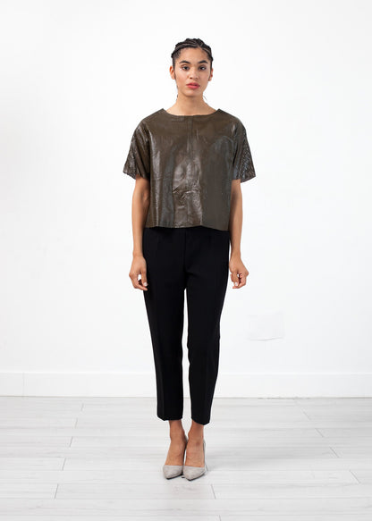 Auralias Leather Top By Malene Birger
