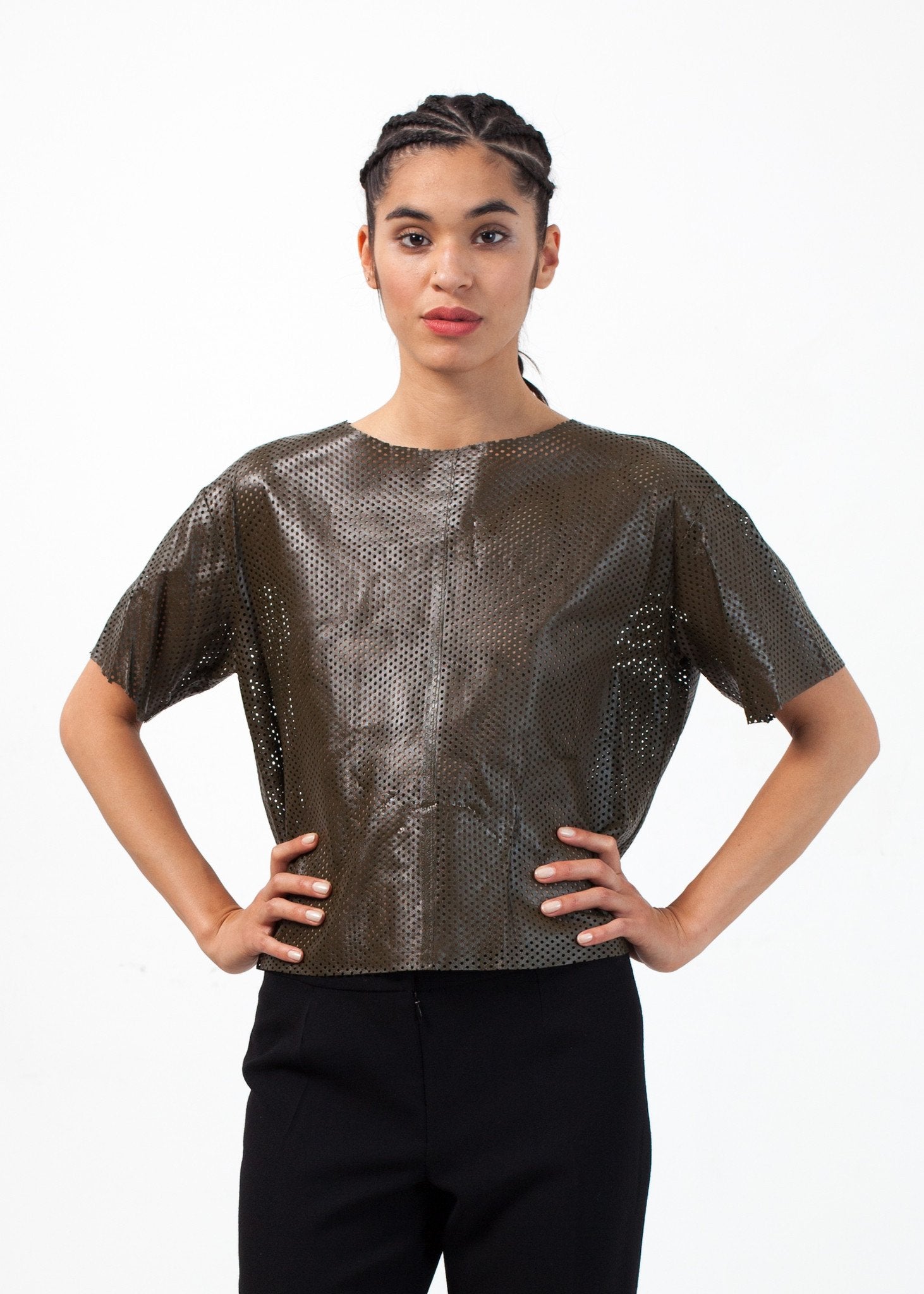 Auralias Leather Top By Malene Birger