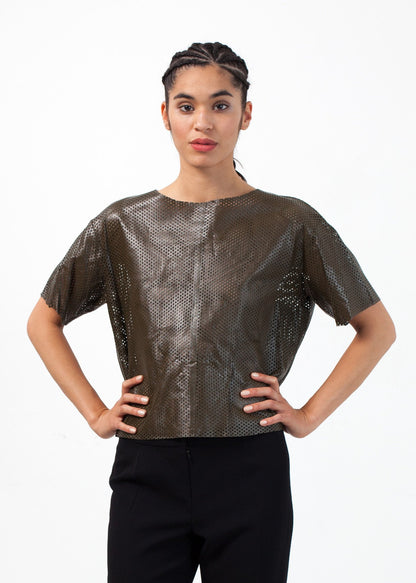 Auralias Leather Top By Malene Birger