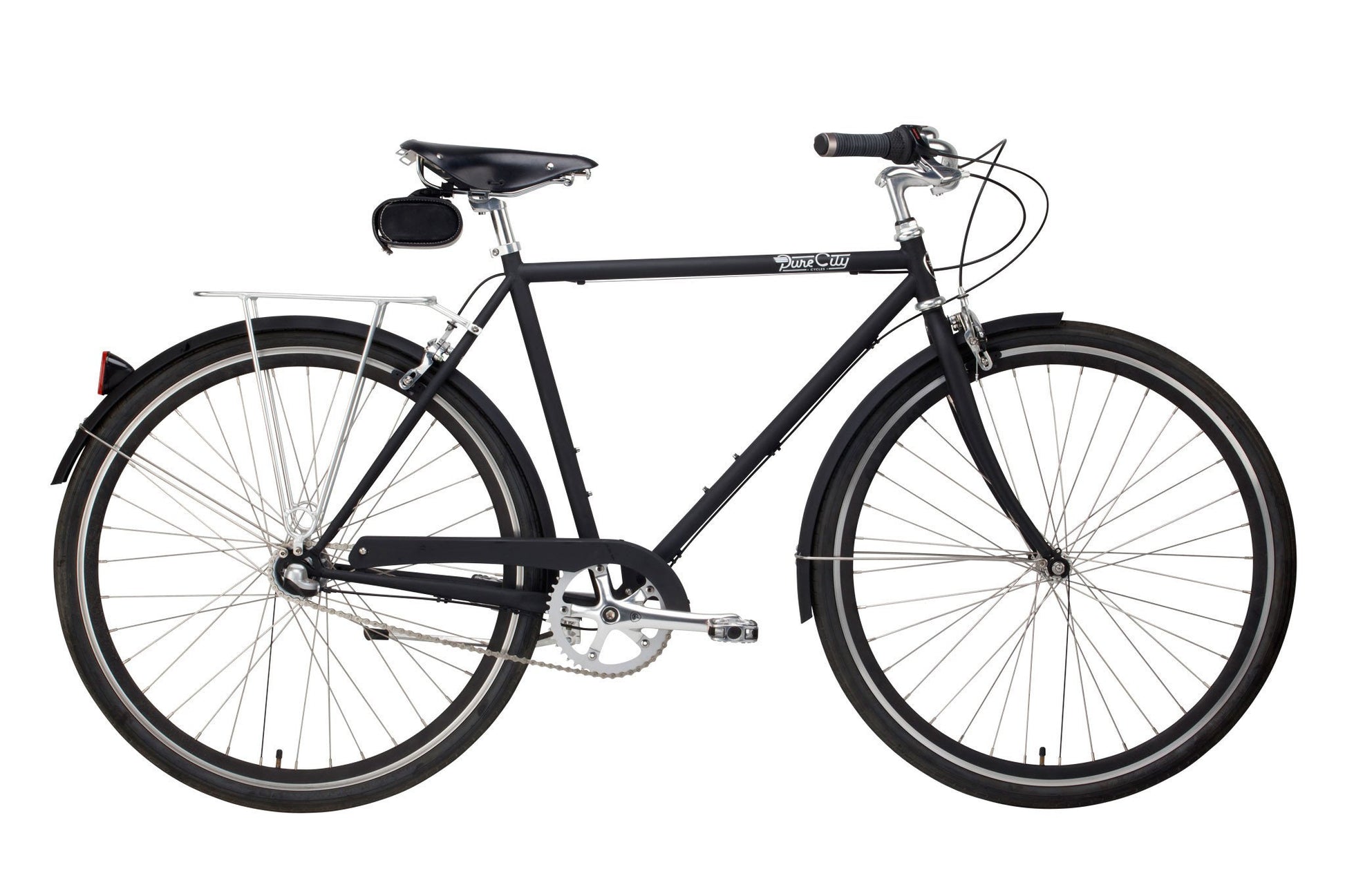 Premium Ergo Leather Grip Set Pure City Cycles