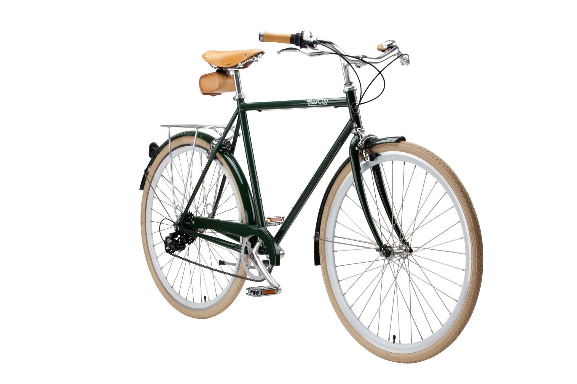 Pure City Vintage Leather Saddle Pure Fix Cycles