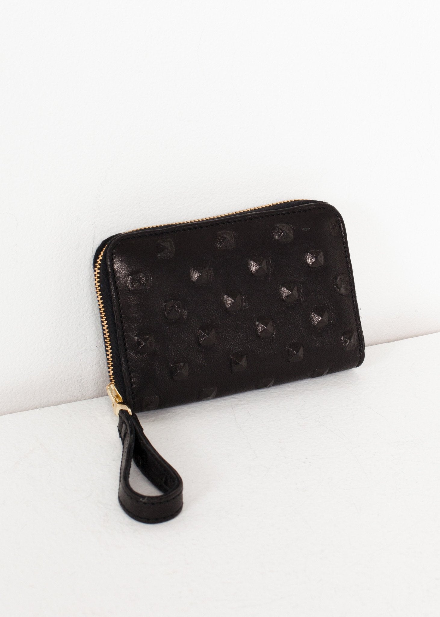 Elodie Leather Wallet in Black Kate S Mensah