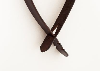 Buckle-less Belt in Brown Kelly Cole Group