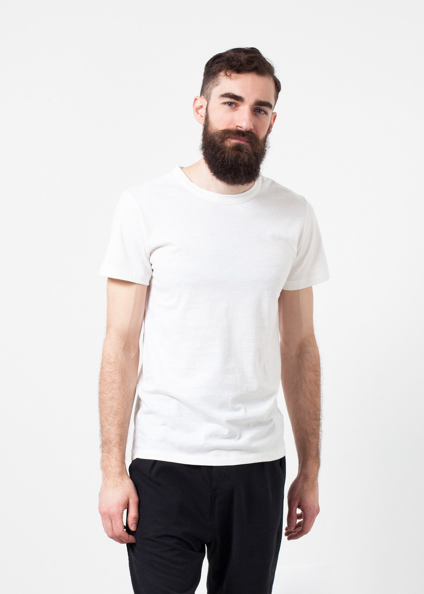Comfort Tee in White Wool Blend Homecore