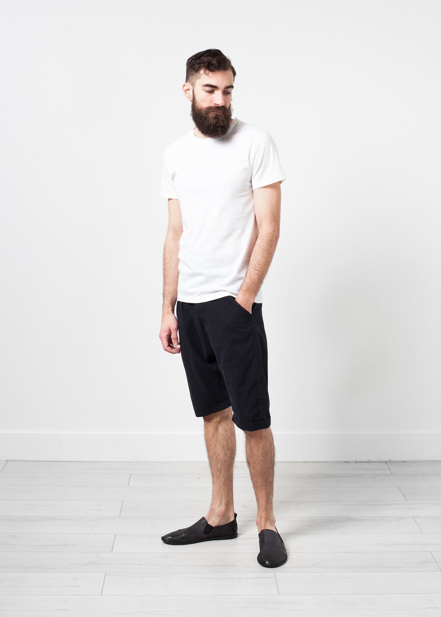 Comfort Tee in White Wool Blend Homecore