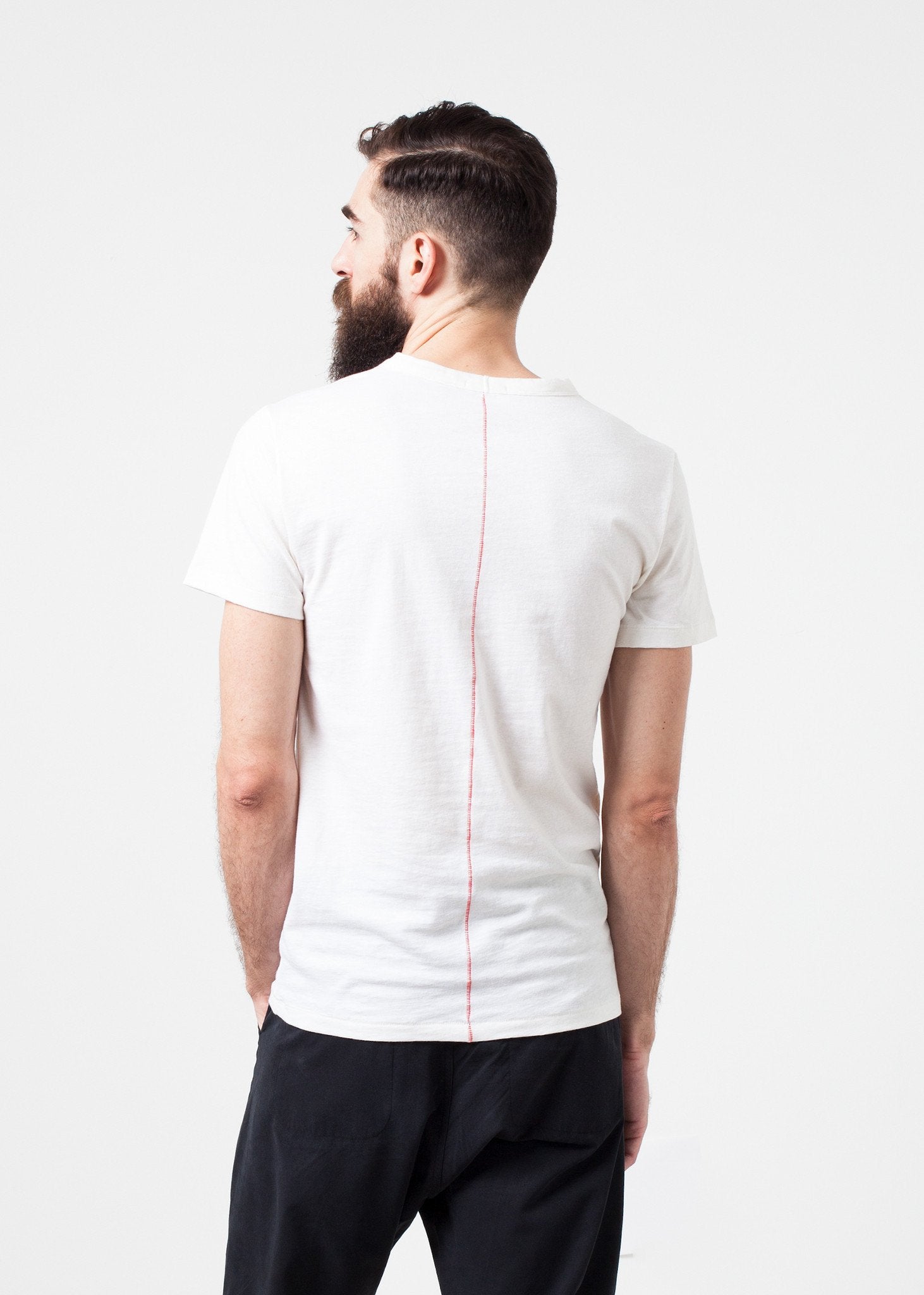 Comfort Tee in White Wool Blend Homecore
