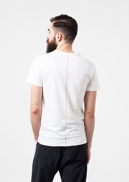 Comfort Tee in White Wool Blend Homecore