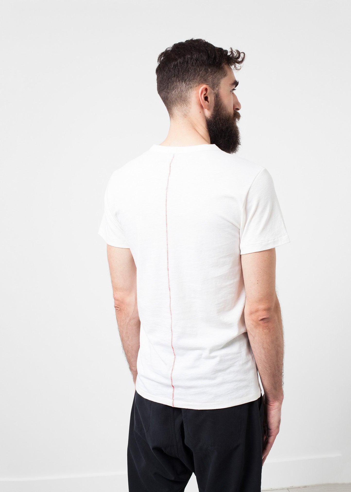 Comfort Tee in White Wool Blend Homecore
