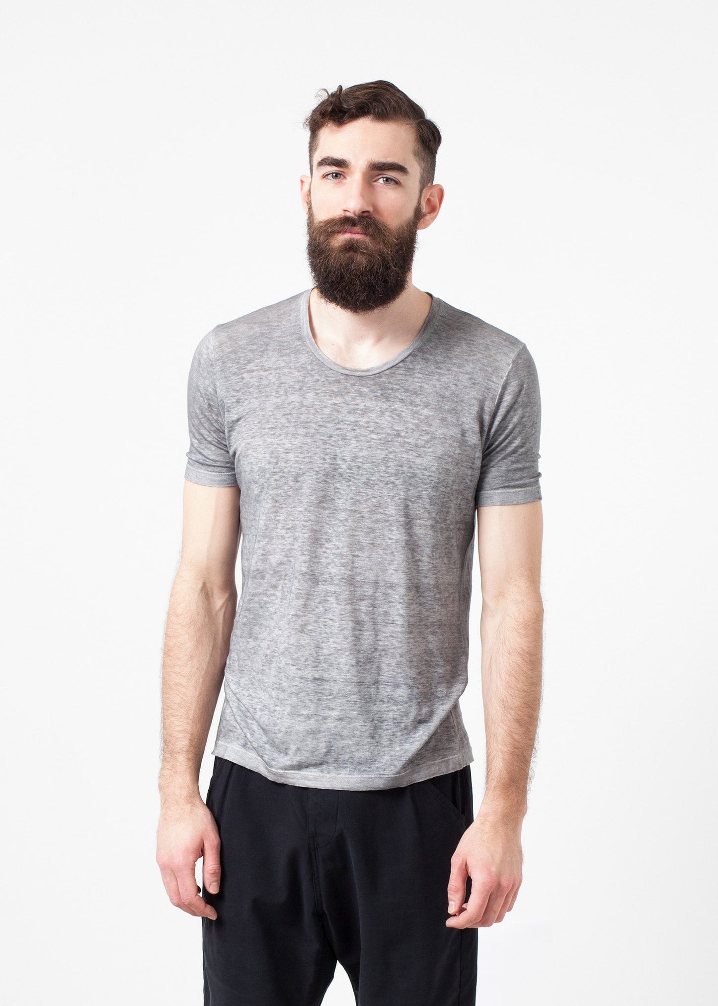 Linen T-shirt in Dolphin Avant Toi