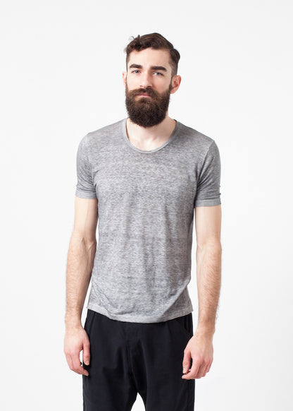 Linen T-shirt in Dolphin Avant Toi