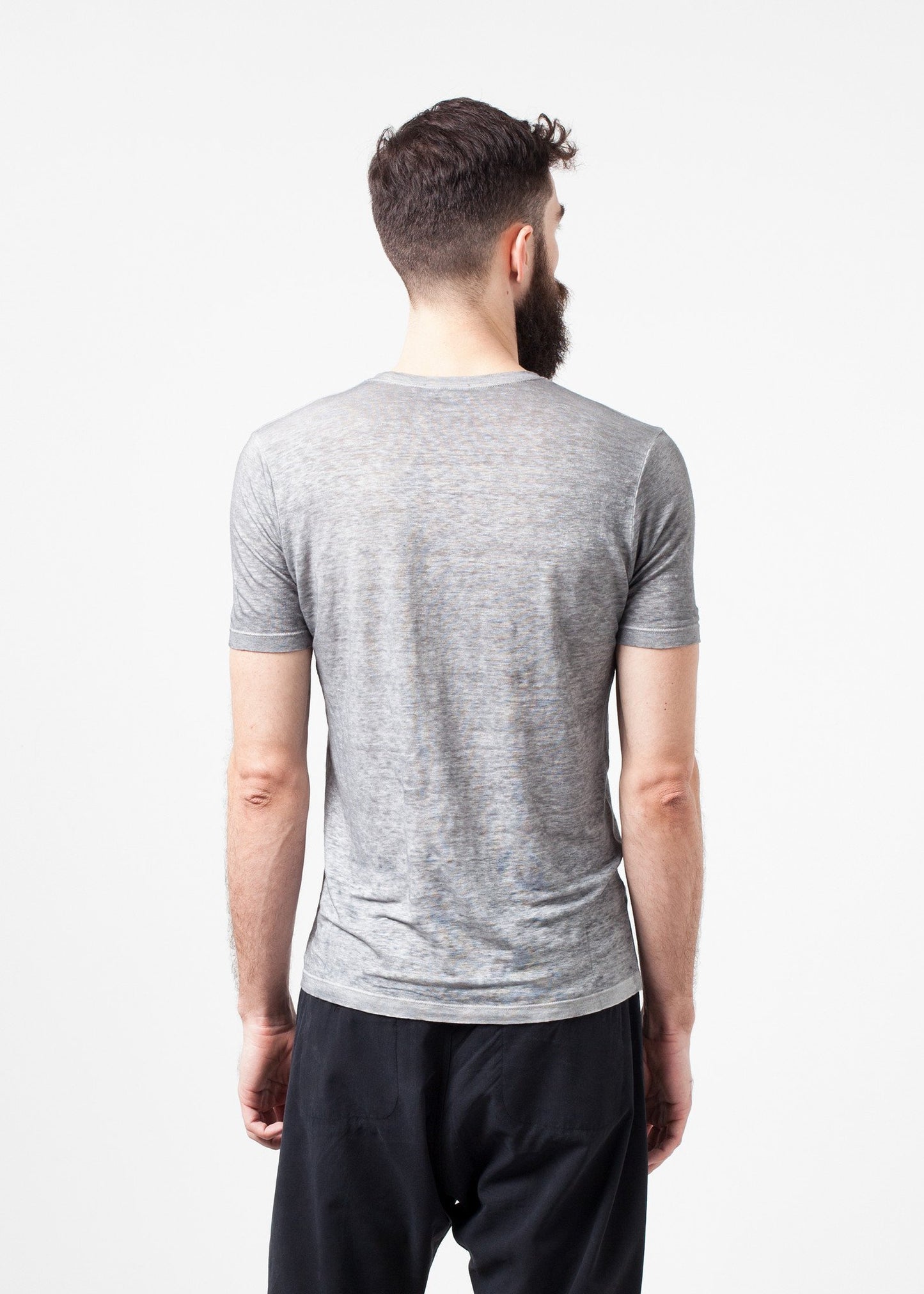 Linen T-shirt in Dolphin Avant Toi